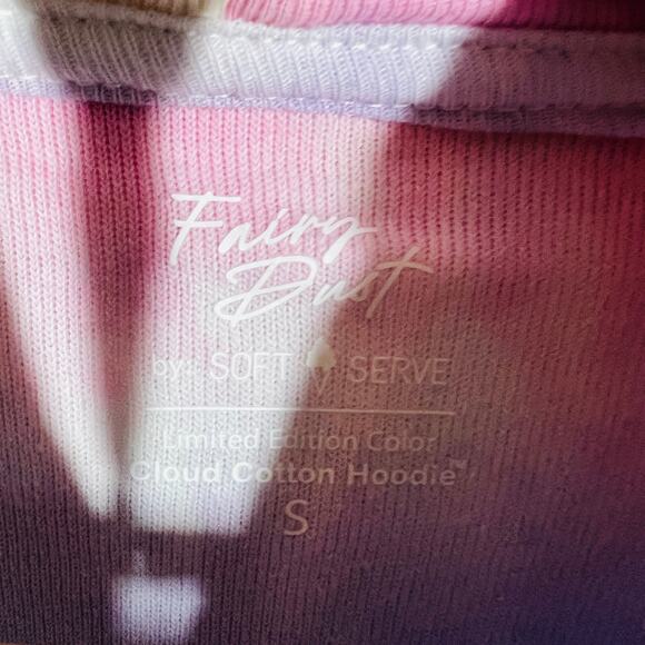 NEW! Fairy Dust Tie Dye Sweatshirt Soft Fuzzy Long Sleeve Hoodie Casual - S - Picture 3 of 4